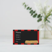 Deli Hoagie Business Card Visitenkarte (Stehend Vorderseite)