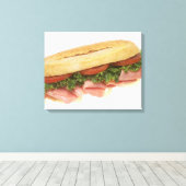 Deli Sandwich Leinwanddruck (Insitu (Holzboden))