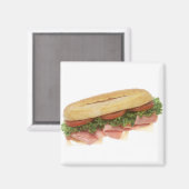 Deli Sandwich Magnet (Vorderseite/Rückseite)