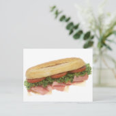 Deli Sandwich Postkarte (Stehend Vorderseite)