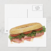 Deli Sandwich Postkarte (Vorne/Hinten)