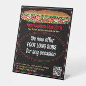 Deli Sandwich Sub Countertop Sonderzeichen für das Sockelschild (Vorderseite)