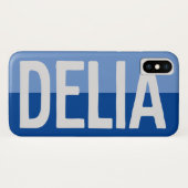 Delia mit Blume Case-Mate iPhone Hülle (Rückseite (Horizontal))