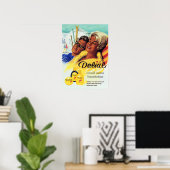 DELIAL Delightful Velvety Sun Tan Lotion German Poster (Heimbüro)