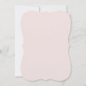 Delicate Angel Wings Pink Bow Baptism Einladung (Rückseite)