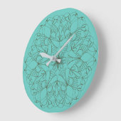 Delicate Arabesque Large Clock Große Wanduhr (Winkel)