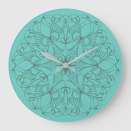 Delicate Arabesque Large Clock Große Wanduhr (Vorderseite)