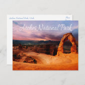 Delicate Arch - Arches National Park, Utah - USA Postkarte (Vorne/Hinten)