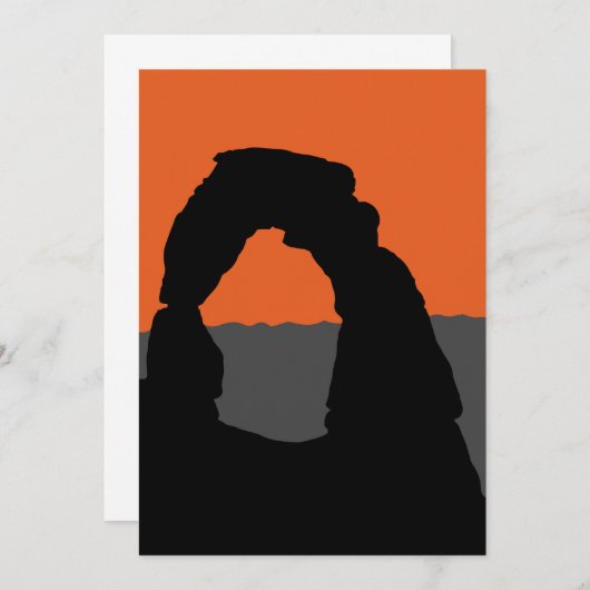 Delicate Arch in Arches National Park - Utah, USA Einladung (Vorne/Hinten)