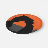 Delicate Arch in Arches National Park - Utah, USA Pappteller (Schrägansicht)