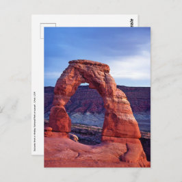 Delicate Arch in Arches National Park - Utah, USA Postkarte