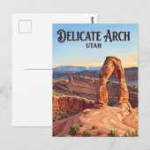 Delicate Arch Moab Utah Postkarte (Vorne/Hinten)
