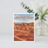 Delicate Arch Moab Utah Postkarte (Stehend Vorderseite)
