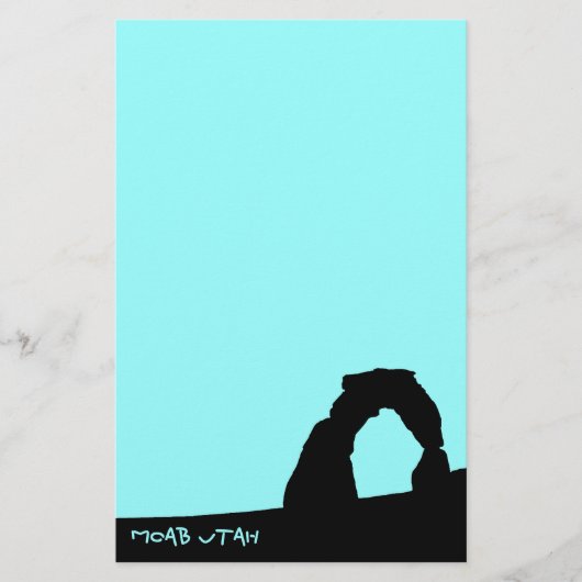 Delicate Arch Skyline Schreibwaren Briefpapier (Vorderseite)
