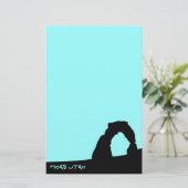 Delicate Arch Skyline Schreibwaren Briefpapier (Stehend Vorderseite)