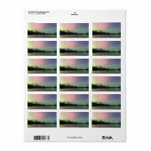 Delicate Aurora Adressaufkleber (Vorne)