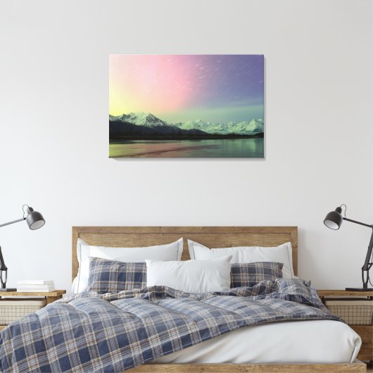 Delicate Aurora Leinwanddruck (Insitu (Schlafzimmer))