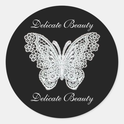 Delicate Beauty Lace Butterfly Stickers (Vorderseite)