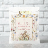 Delicate Beige Bunny Meadow Baby Dusche Geschenktütchen