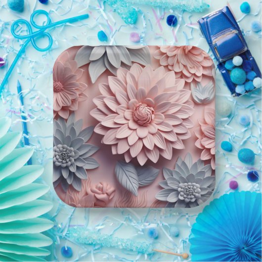 Delicate Bloom Pappteller (Party)