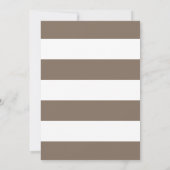 Delicate Bloom Typografie rustikale Hochzeit verti Einladung (Rückseite)