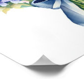 Delicate Blue, Attendants Bouquet (B) Poster (Ecke)