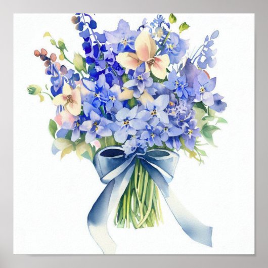 Delicate Blue, Attendants Bouquet (B) Poster (Vorne)