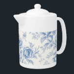 Delicate Blue Chinoiserie Teapot 40 ozs<br><div class="desc">Delicate Blue Chinoiserie Teapot 40 ozs</div>