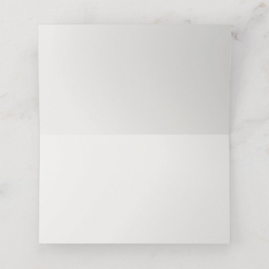 Delicate Blue Floral Wedding Table Platzkarte (Innenseite Aufgefaltet)