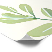 Delicate Blueberry Eucalyptus Pattern Poster (Ecke)