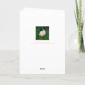 "DELICATE BLUSHING PEONY/ DANK-YOU "NOTECARD DANKESKARTE (Rückseite)