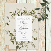 Delicate Boho Greenerity Wedding Save The Date