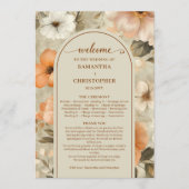 Delicate Boho Terracotta Beige Olive Sage Program Programm (Vorderseite)