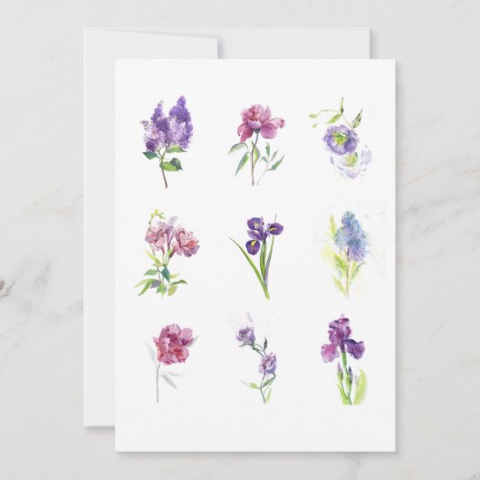 Delicate Botanical Collection – Elegant Floral Art Dankeskarte (Vorderseite)