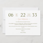 Delicate Botanical Lemon Floral 2-Photo Wedding Save The Date (Rückseite)