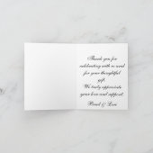 Delicate Botanical Love Wedding Dankeskarte (Innenseite)