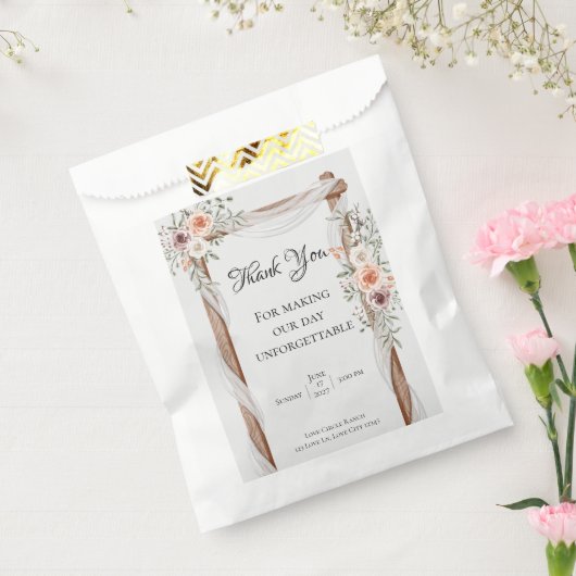 Delicate Botanical Love Wedding Geschenktütchen (Versiegelt)