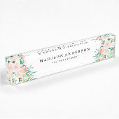 Delicate Bouquet Desk Name Plate Namensplakette