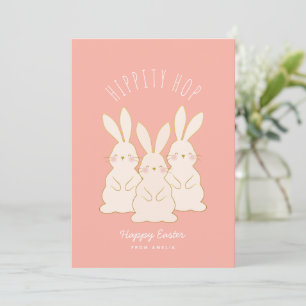 Delicate Bunnies Personalisierte Ostergeschenke Feiertagskarte