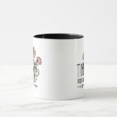 Delicate Charming Time For Some Spring Cute Floral Tasse (Zentrum)