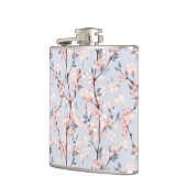 Delicate Cherry BlossomMuster Flachmann (Links)