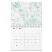 Delicate Coral Clouds Art Navy Blue Sky Pastel Kalender (Feb 2027)
