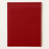 Delicate Country Flower Line Illustration Planer (Rückseite)