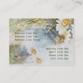 Delicate Daisies Visitenkarte (Rückseite)