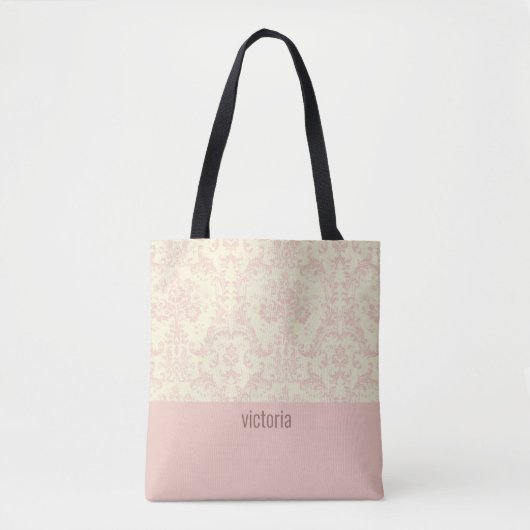Delicate Damask Muster Tasche (Vorderseite)