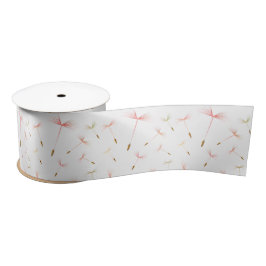 Delicate Dandelions Satin Ribbon Satinband