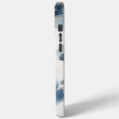 Delicate Dusty Blue Floral Art 🌸 Case-Mate iPhone Hülle (Rückseite / Links)