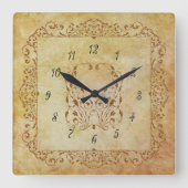 Delicate Fairy Tale Quadratische Wanduhr (Vorderseite)
