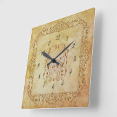 Delicate Fairy Tale Quadratische Wanduhr (Winkel)