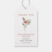 Delicate Fall Floral Butterfly Bouquet Geschenkanhänger (Vorderseite)